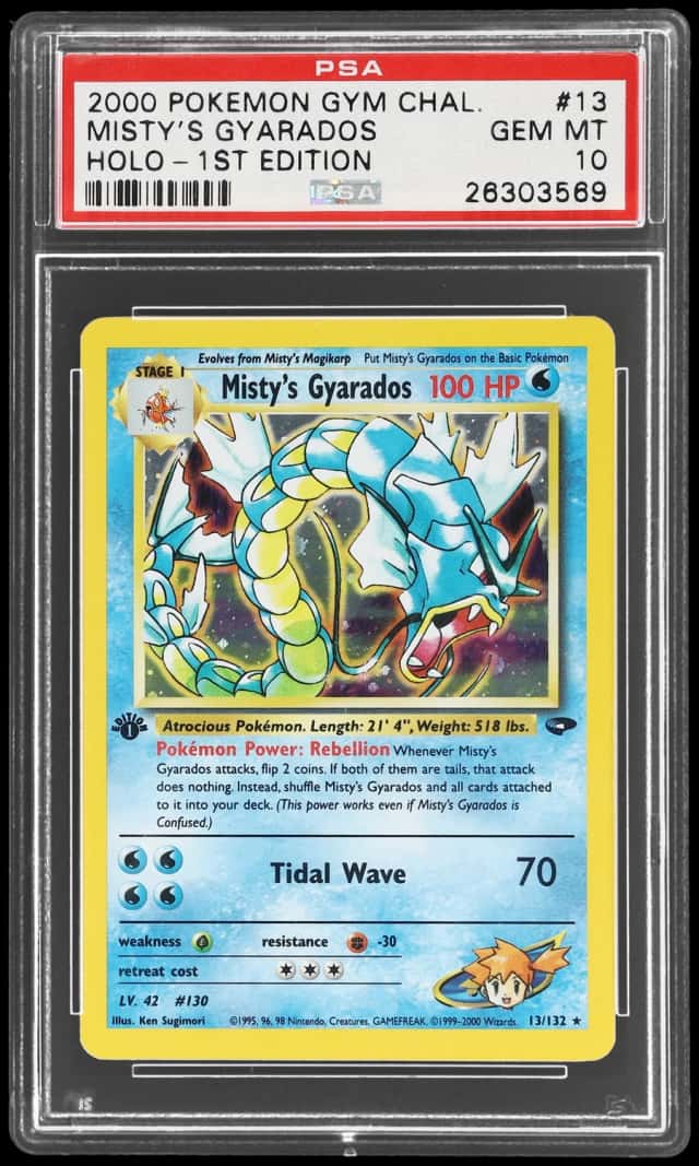 2000 Pokemon Gym Challenge 1st Edition Holo Misty's Gyarados #13