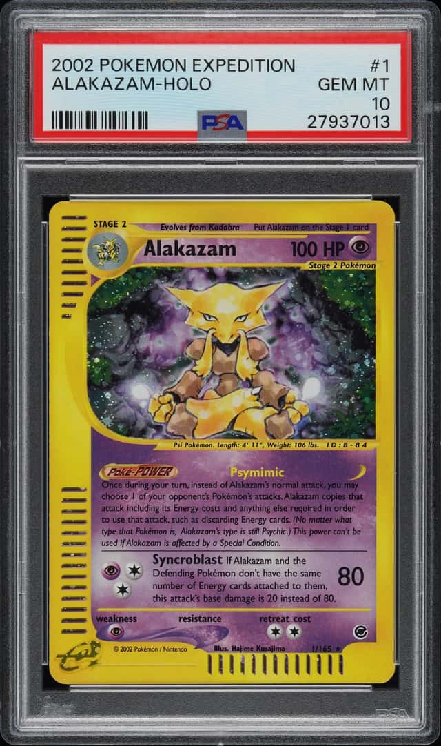 2002 Pokemon Expedition Holo Alakazam #1