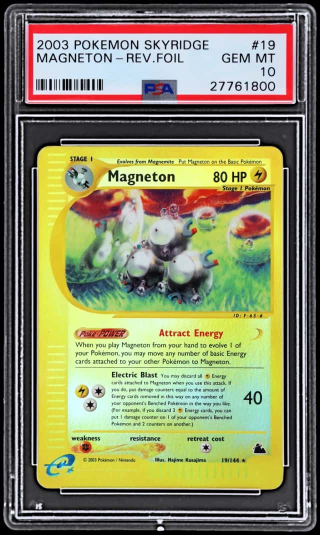 2003 Pokemon Skyridge Reverse Holo Magneton #19
