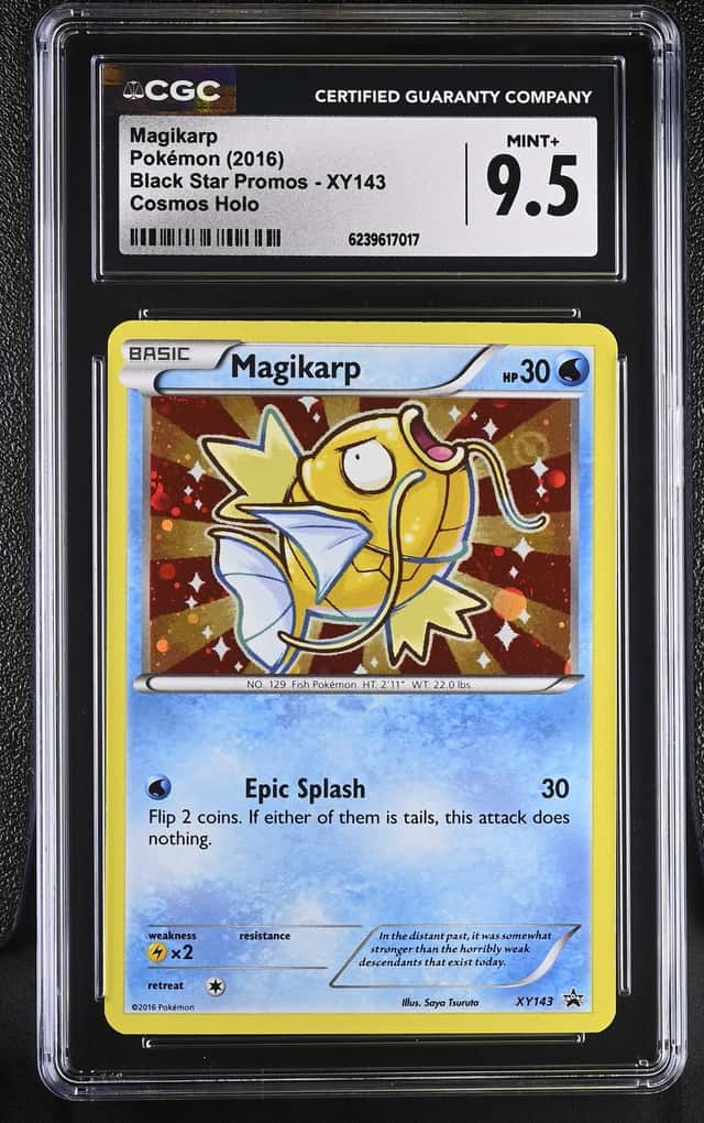 2016 Pokemon XY Promo Cosmos Holo Magikarp #XY143 CGC 9.5 MINT+