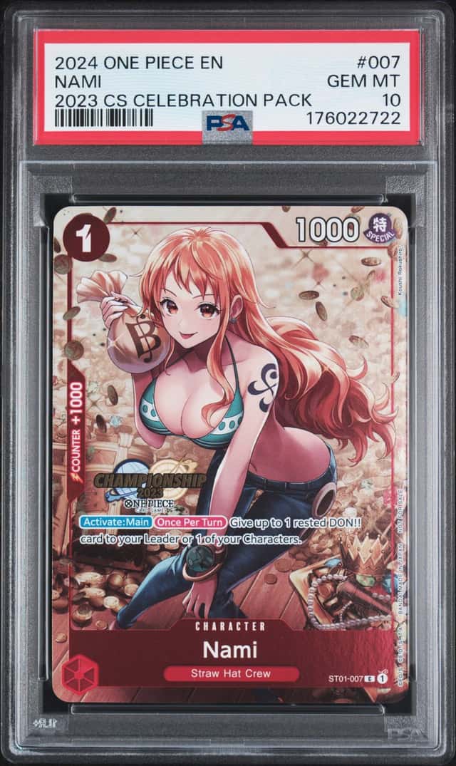 2024 One Piece 2023 Championship Celebration Pack Nami #ST01-007 PSA 10 GEM MINT