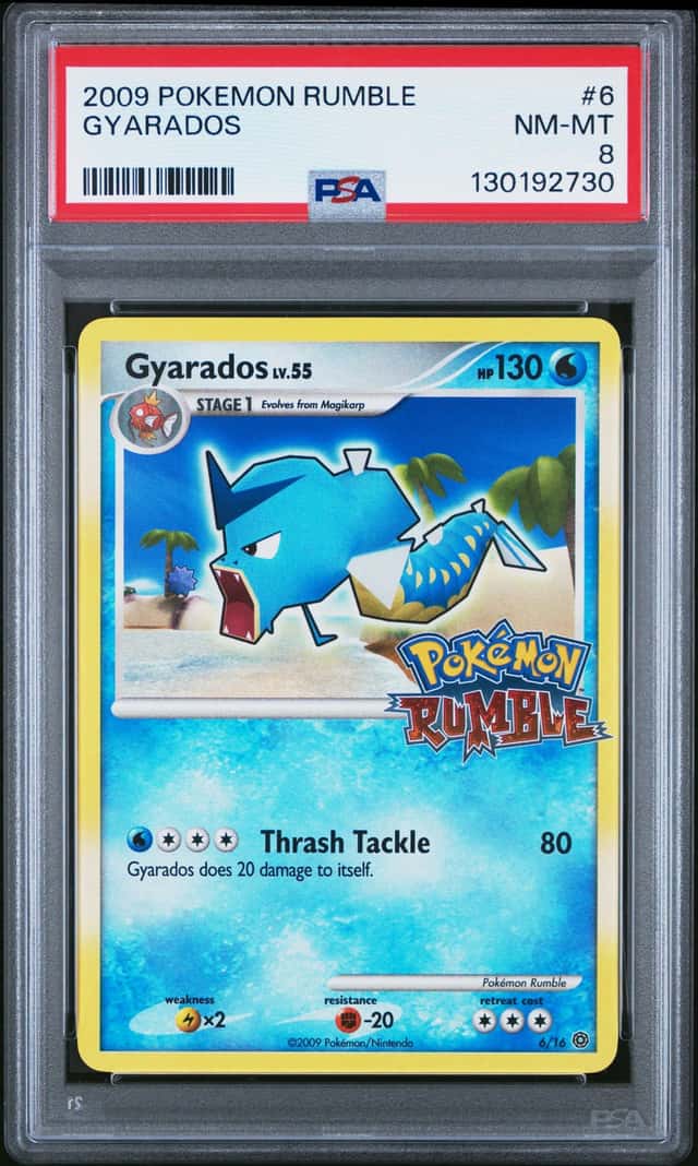 ✨✨✨ Pokemon Gyarados Rumble 6 PSA 8 LOW POP ✨✨✨