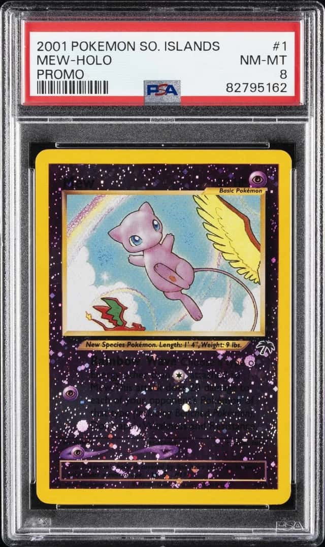 2001 POKEMON SOUTHERN ISLANDS PROMO #1 MEW-HOLO PSA 8
