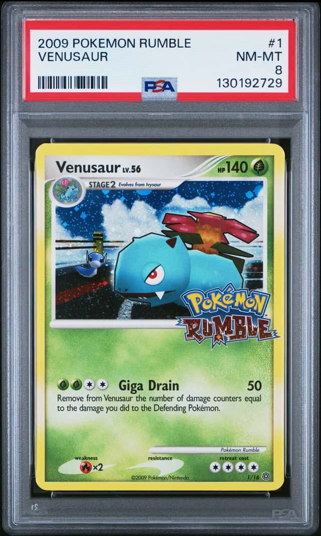 ✨✨✨Pokemon Venusaur Rumble #1 PSA 8 NM-MT LOW POP!!!✨✨✨