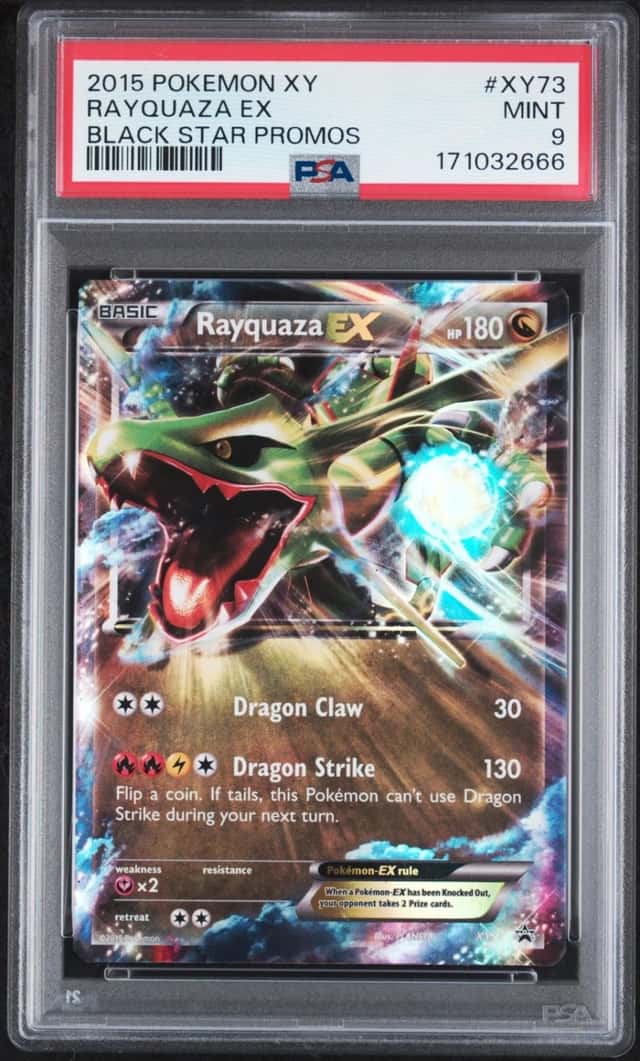 2015 POKEMON XY BLACK STAR PROMOS #XY73 RAYQUAZA EX PSA 9