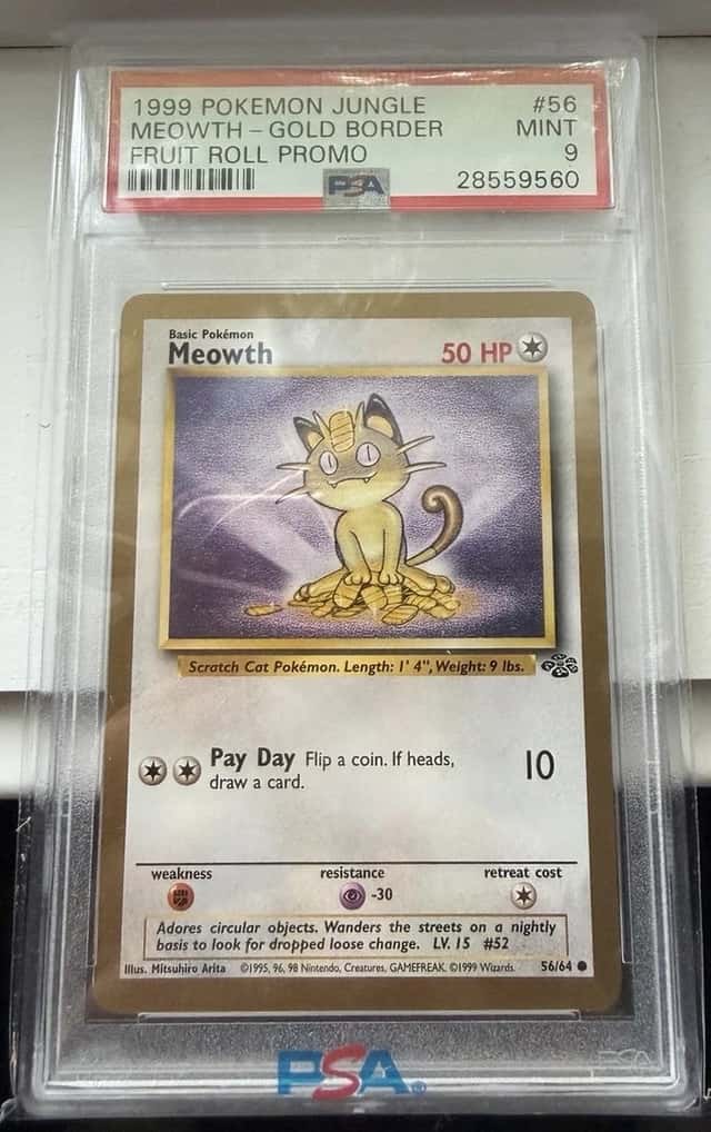 Meowth-Gold Border