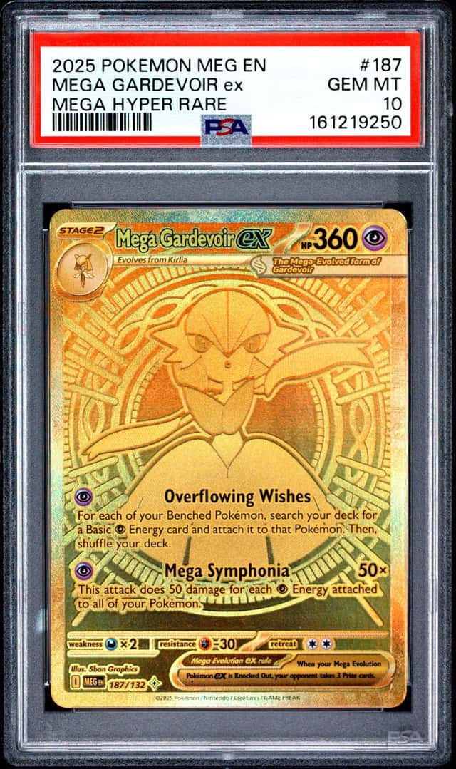 Pokemon 2025 Mega Gardevoir ex 187/132 MHR Mega Evolution GEM MINT PSA 10