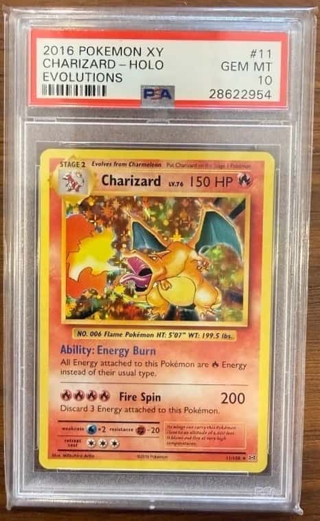 Pokemon  TCG  XY Evolutions #11 Charizard Holo PSA 10 GEM MINT 2016 Vintage 