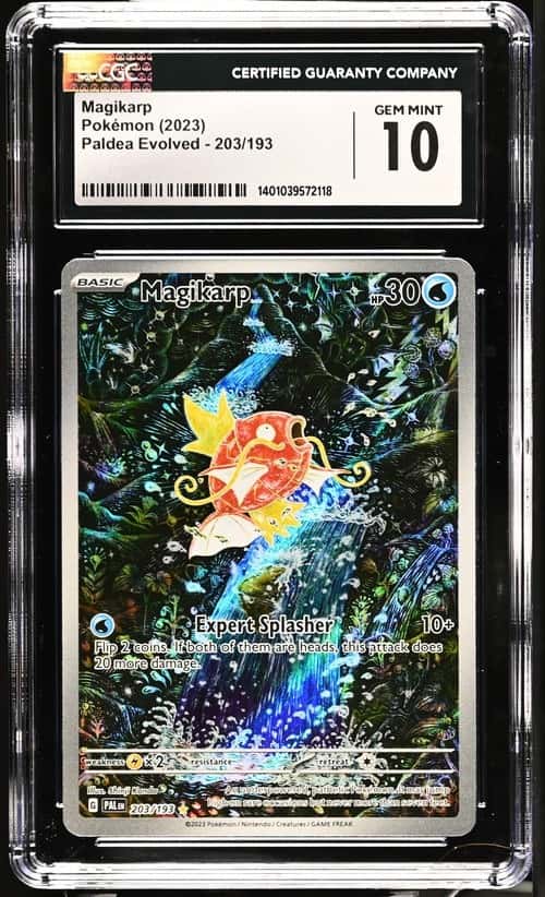 Pokémon Magikarp 2023 Paldea Evolved #203/193 IR Holo CGC 10