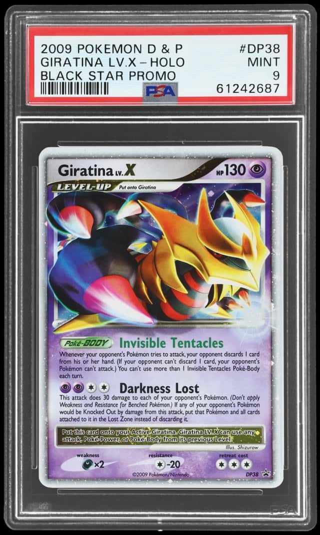 2009 Pokemon Diamond and Pearl Black Star Promo Holo Giratina Lv X #DP38