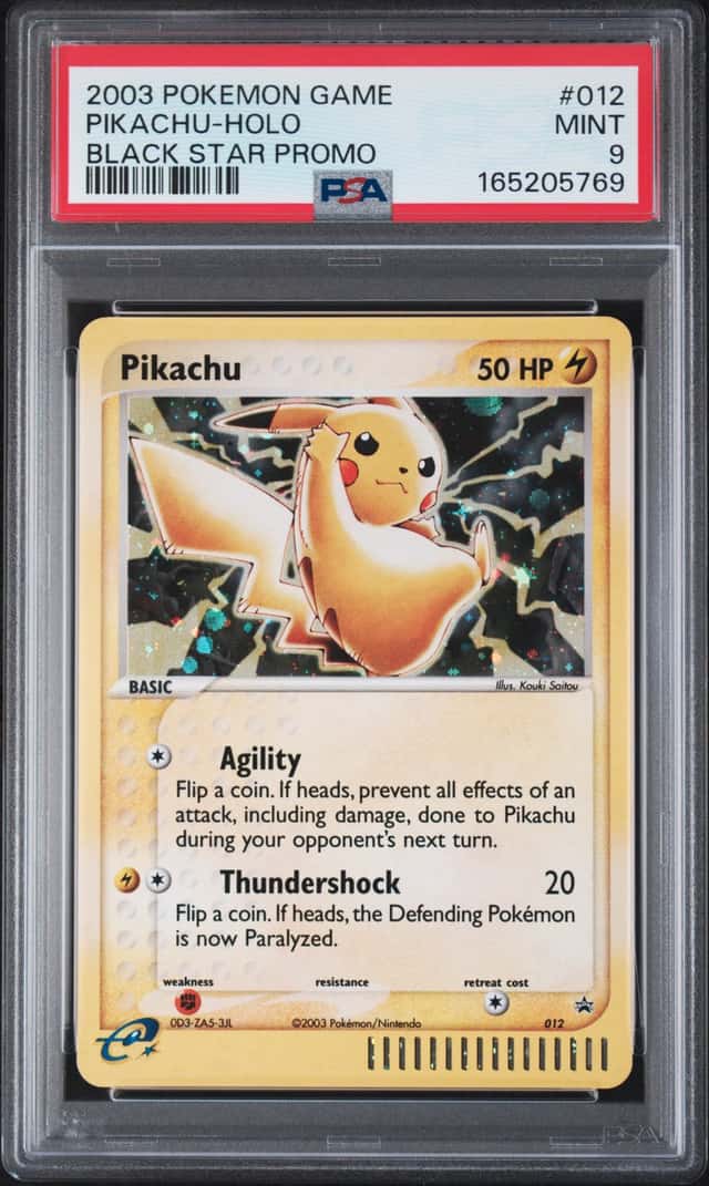 2003 Pokemon Nintendo Black Star Promo Holo Pikachu #012