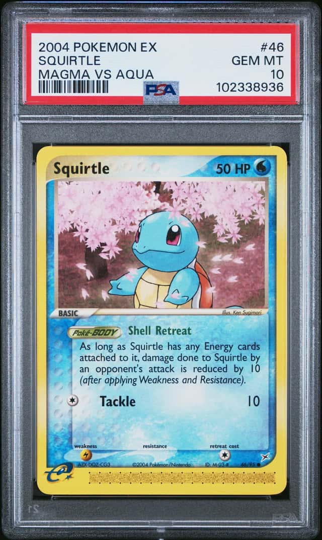 2004 Pokemon Ex Team Magma Vs Team Aqua Squirtle #46