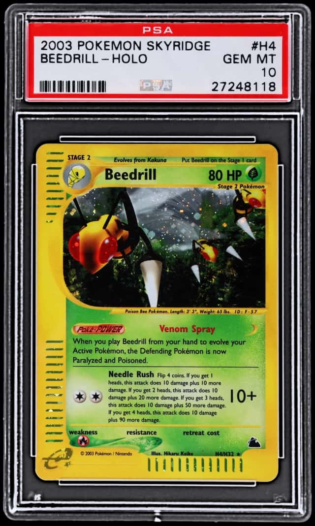 2003 Pokemon Skyridge Holo Beedrill #H4