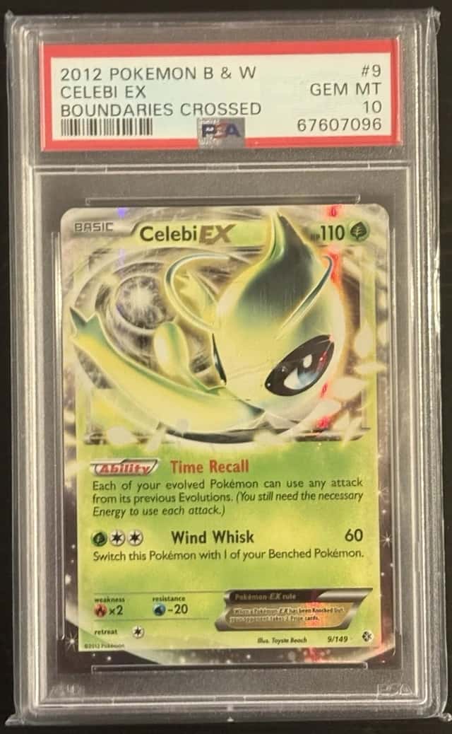 PSA 10 2012 POKEMON BLACK & WHITE BOUNDARIES CROSSED #9 CELEBI EX Low Pop