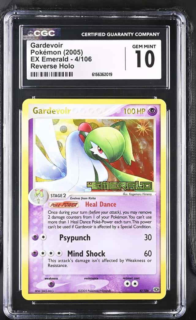 Pokémon Gardevoir 2005 EX Emerald 4/106 Reverse Holo CGC 10 *POP 17/TOP POP*