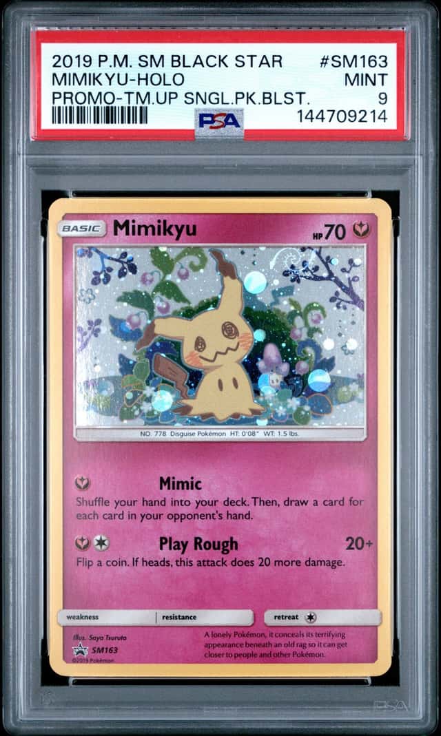 Mimikyu PSA 9 Pokemon SM Black Star Promos #SM163 9214