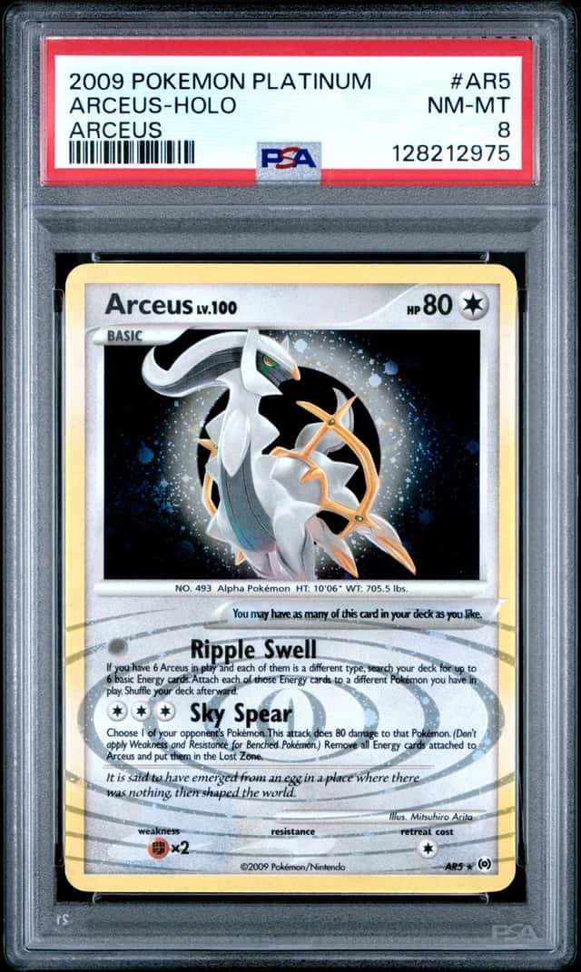 2009 Pokemon Platinum Arceus Holo #AR5 PSA 8