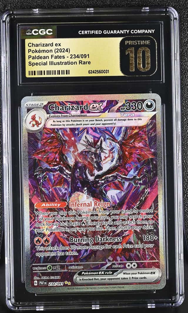 2024 Pokemon Paldean Fates Charizard ex #234/091 CGC 10 PRISTINE
