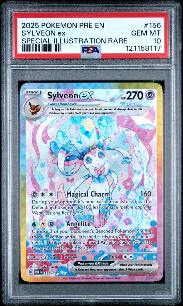 2025 Pokemon Prismatic Sylveon ex Special Illustration Rare #156/131 PSA 10 (17)
