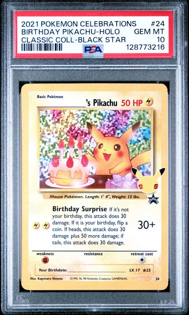 _____'s Pikachu STAMP [25th Anniversary] TEXTURED CONFETTI HOLO
