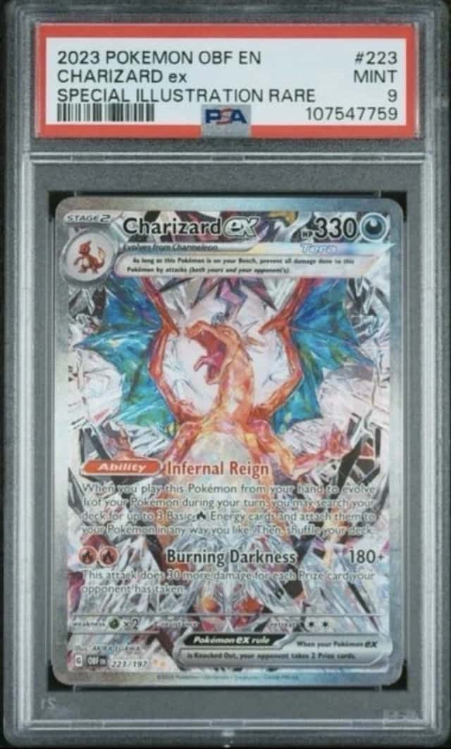 Charizard ex 223/197 PSA 9 Pokemon Obsidian Flames SIR Special Illustration Rare