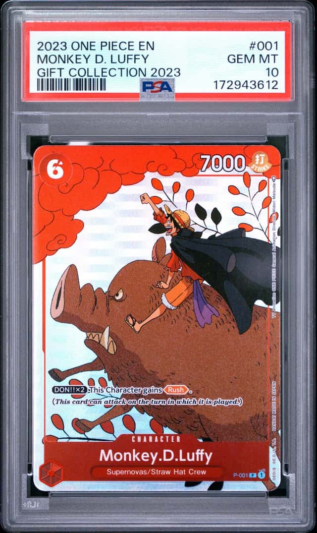 2023 ONE PIECE GIFT COLLECTION 2023 #001 MONKEY D. LUFFY PSA 10