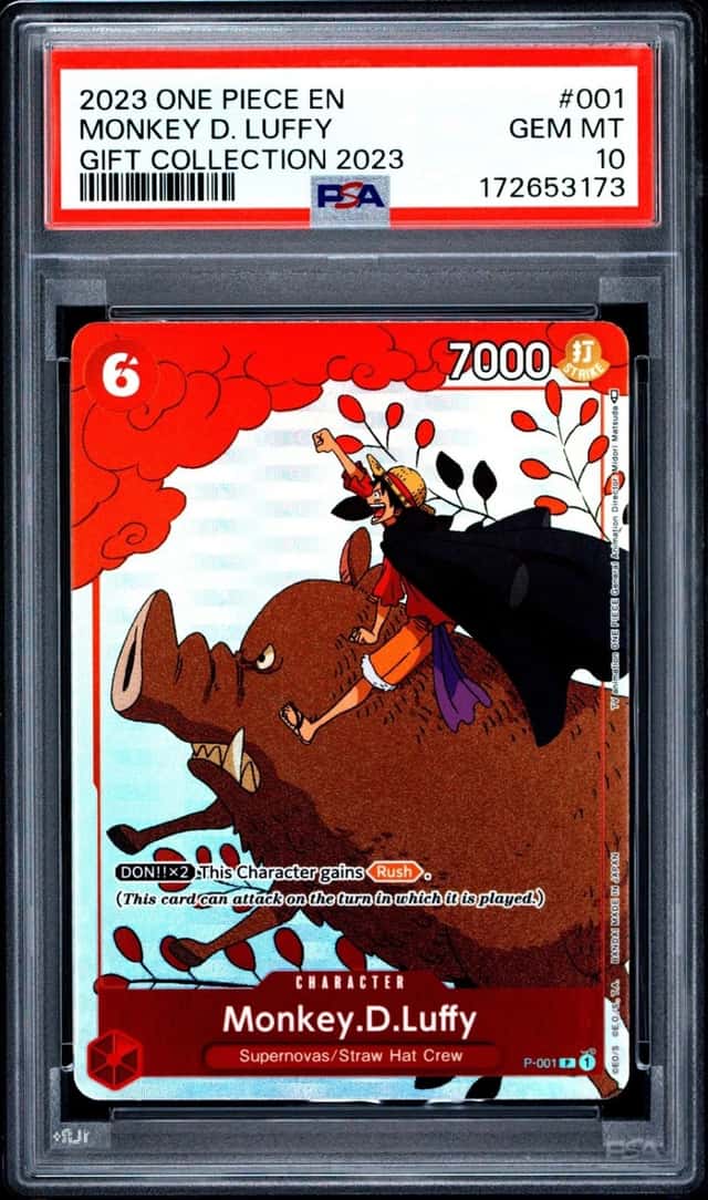 2023 ONE PIECE GIFT COLLECTION 2023 #001 MONKEY D. LUFFY PSA 10