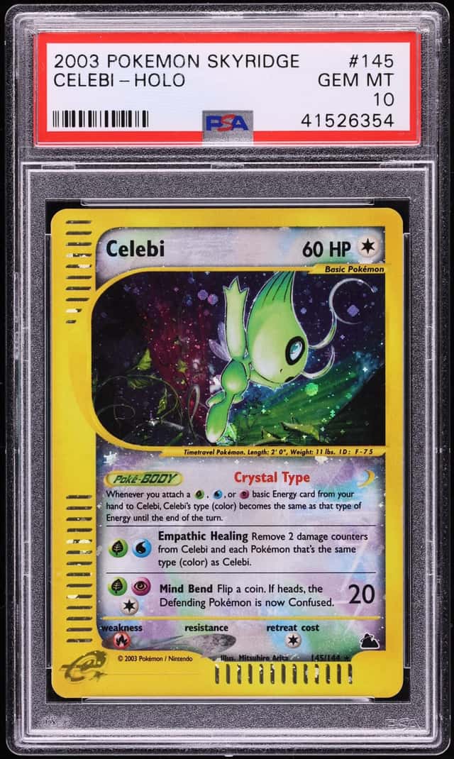 2003 Pokemon Skyridge Holo Celebi #145 PSA 10 GEM MINT