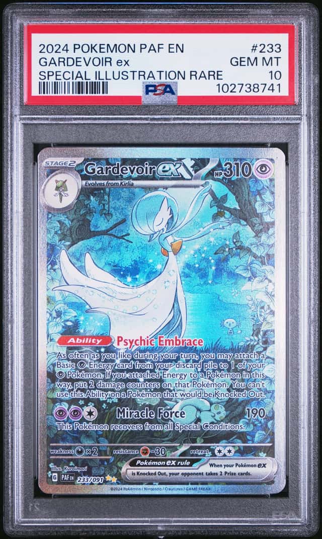 GARDEVOIR EX 2024 POKEMON PALDEAN FATES 233/091 SIR PSA 10 Q3963-7