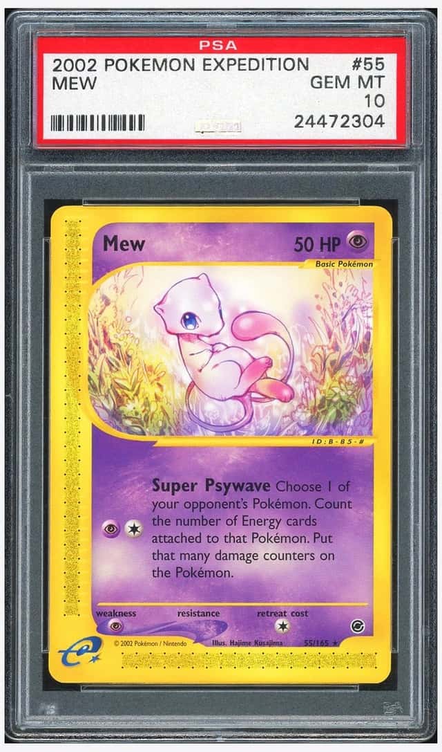 Pokemon PSA 10 Mew 2002 55/165 Expedition English