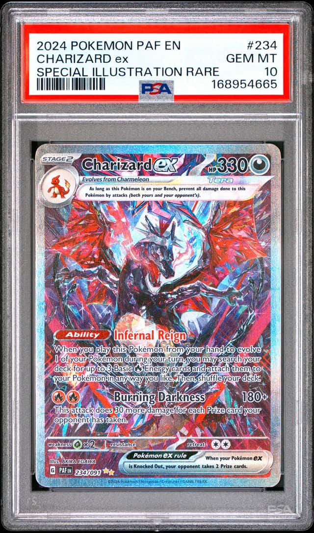 2024 POKEMON PAF EN-PALDEAN FATES SPECIAL ILLUSTRATION RARE CHARIZARD EX PSA 10