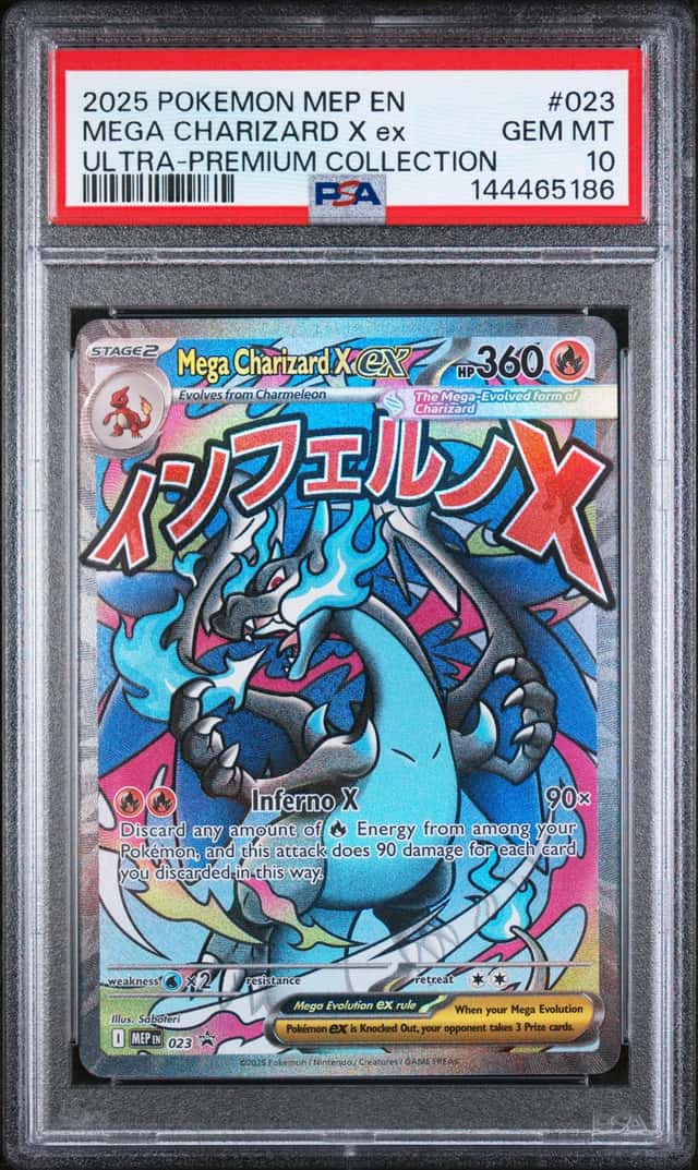 2026 Pokemon MEP Black Star Promos Mega Charizard X ex #023 PSA 10 GEM MINT