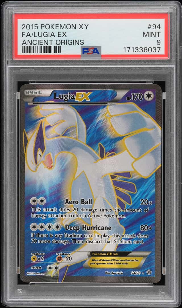 2015 Pokemon XY Ancient Origins Lugia #94/98 PSA 9