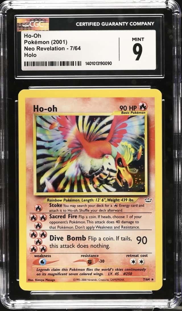 Ho-Oh 7/64 Neo Revelation HOLO Pokemon Card 2001!! CGC 9!!