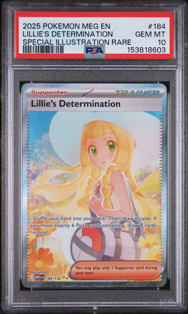 2025 Pokemon Lillie's Determination Special Illustration Rare #184/132 PSA 10
