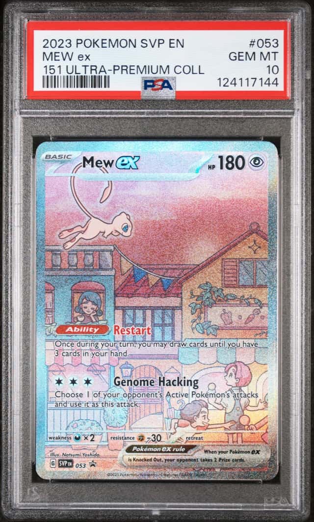 POKEMON MEW ex 2023 SVP BLACK STAR PROMO #053 151 ULTRA-PREMIUM COLL PSA 10