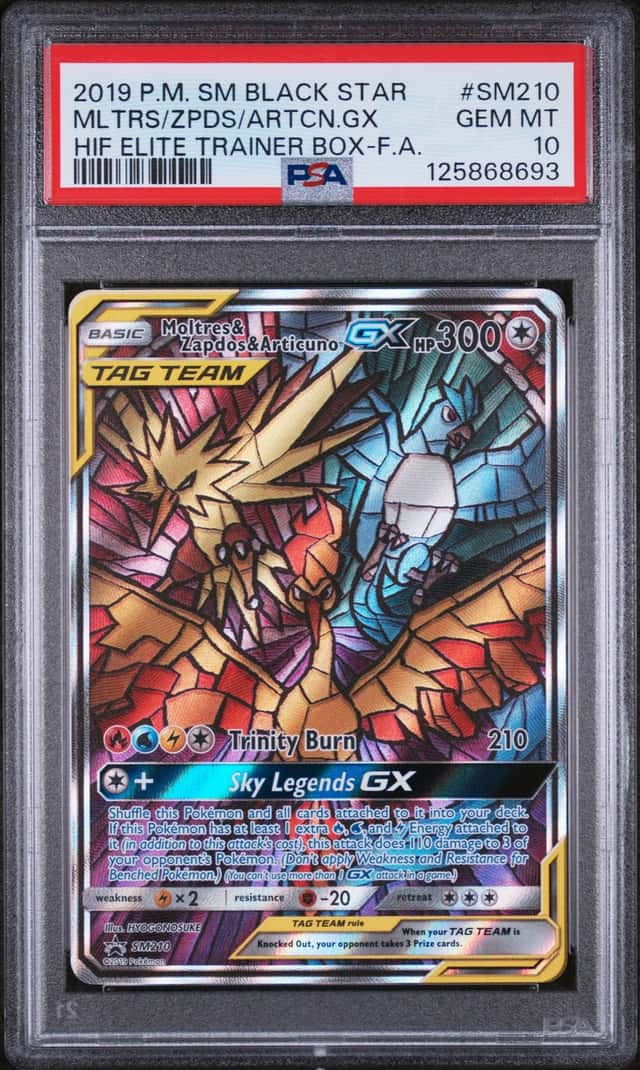 POKEMON MLTRS/ZPDS/ARTCN.GX 2019 SM BSP #SM210 HIF ELITE TRAINER BOX-F.A. PSA 10