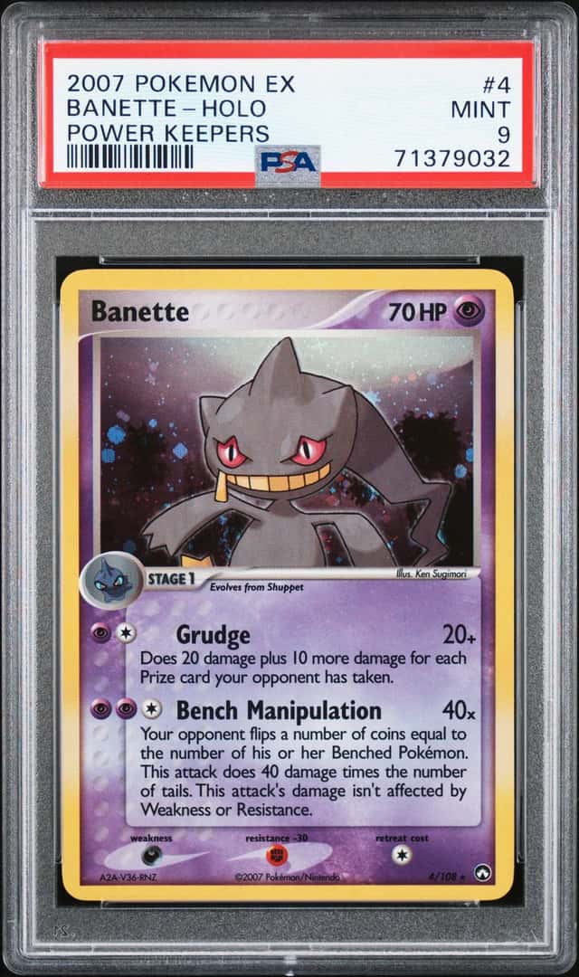 2007 POKEMON EX POWER KEEPERS BANETTE #4/108 RARE HOLO FOIL PSA 9 A E10