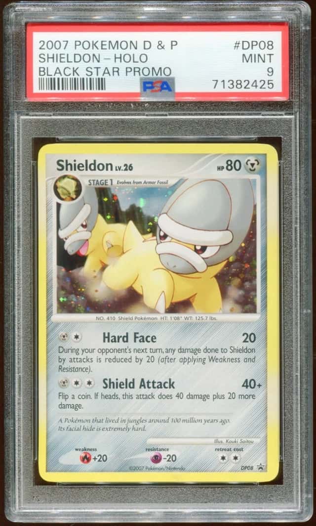 2007 POKEMON DIAMOND & PEARL SHIELDON LV26 DP08 RARE PROMO HOLO PSA 9 E10