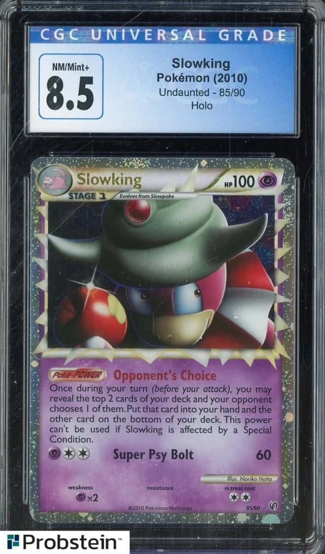 2010 Pokemon Undaunted #85 Slowking Holo CGC 8.5 NM-MT+
