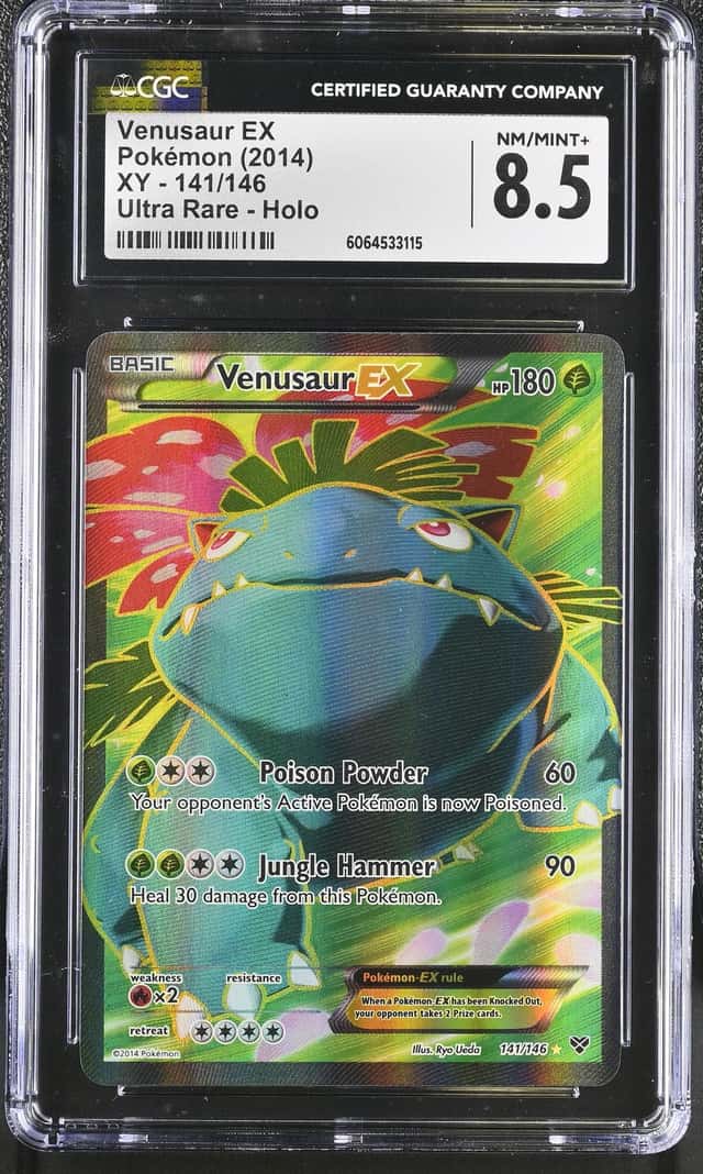 2014 Pokemon XY Venusaur Holo #141/146 CGC 8.5