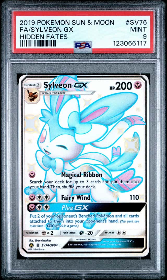 Pokemon PSA 9 Sylveon GX Shiny Rare 2019 SV76/SV94 Hidden Fates English