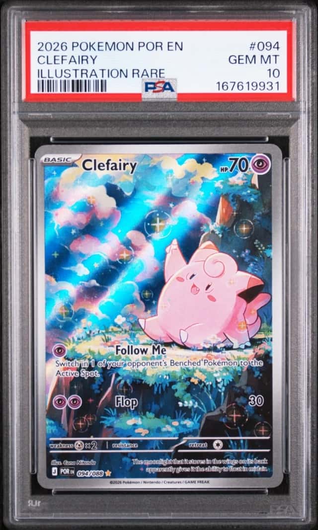2026 POKEMON POR EN-PERFECT ORDER ILLUSTRATION RARE #094 CLEFAIRY PSA 10