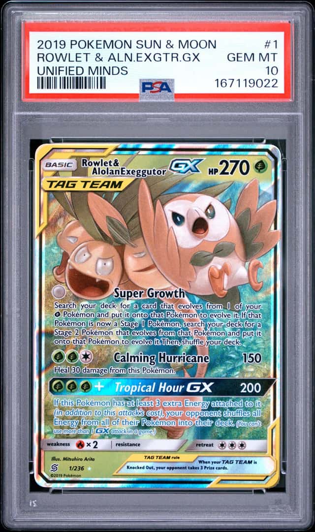Rowlet & Alolan Exeggutor GX