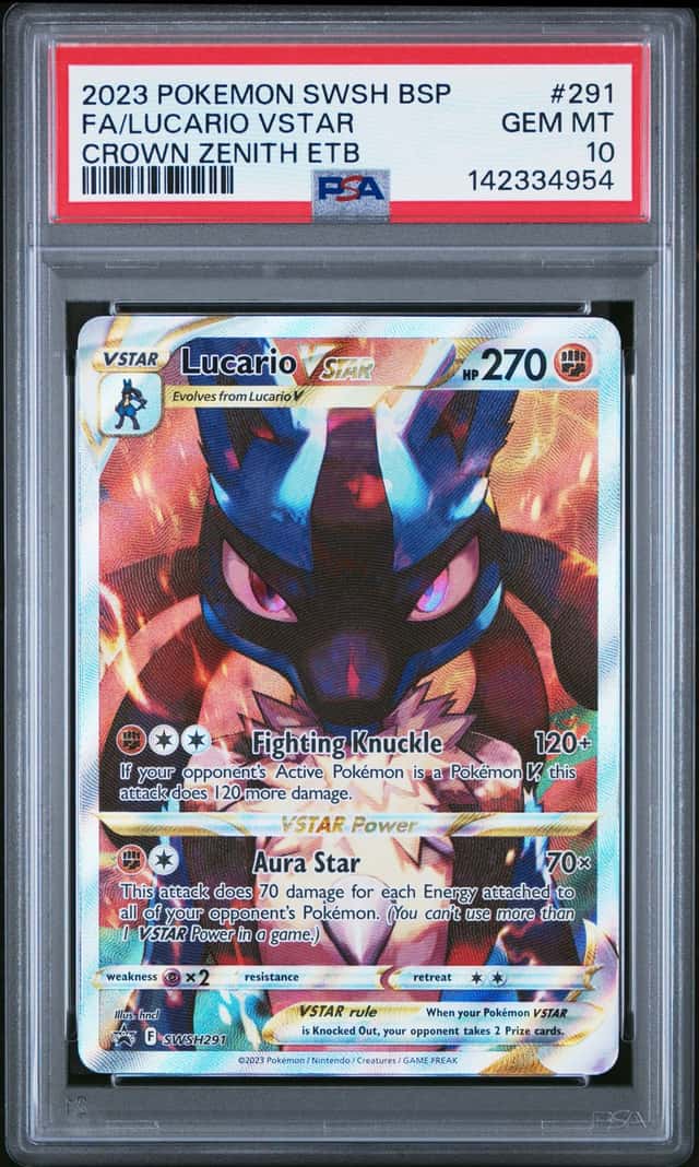 Lucario VSTAR SWSH291 SWSH: Sword & Shield Promo Cards Holo PSA 10 Pokemon Card