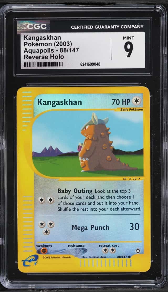 2003 Pokemon Aquapolis Reverse Holo Kangaskhan #88 CGC 9 MINT