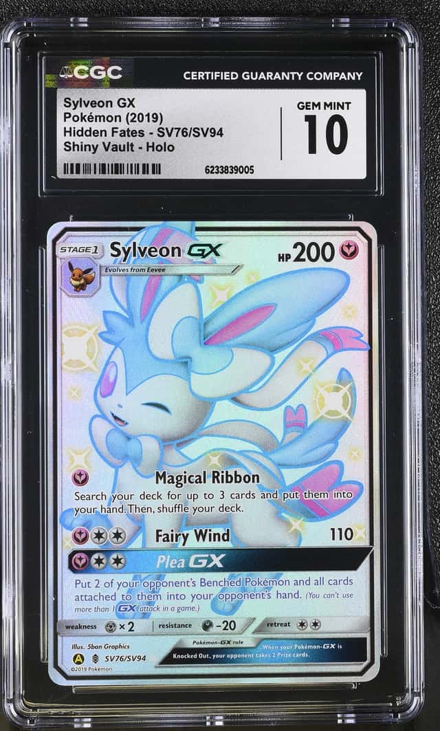 Pokemon Sylveon Gx Hidden Fates SV76/SV94 Shiny Vault Holo CGC 10 Gem Mint