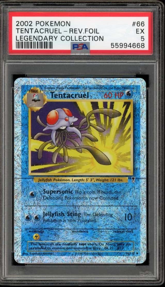 Pokemon Tentacruel Reverse Holo Legendary Coll. 66 PSA 5