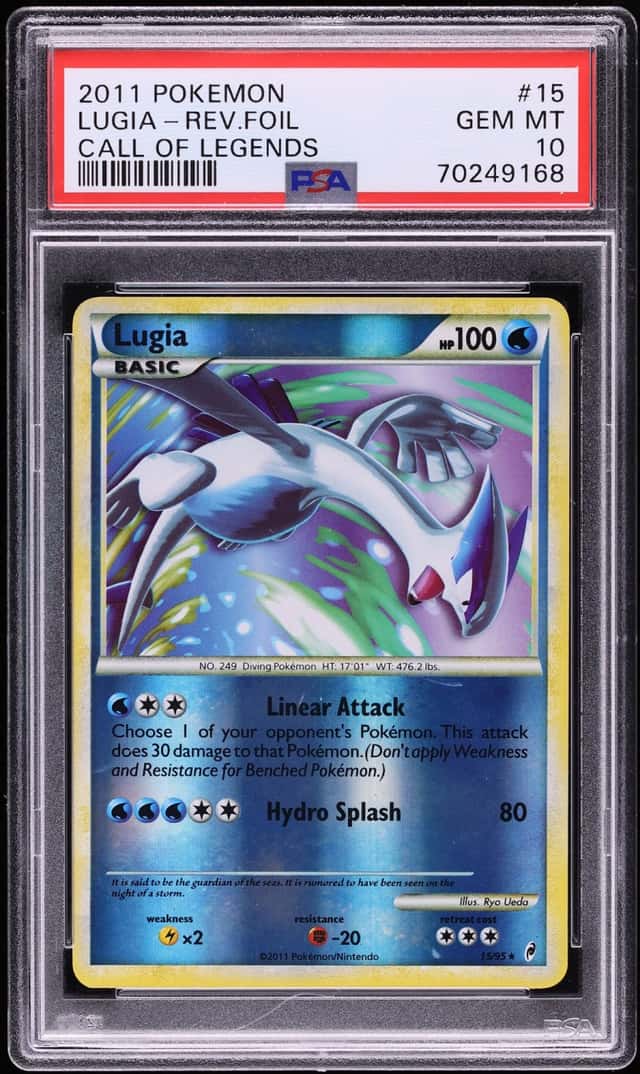 2011 Pokemon Call Of Legends Reverse Holo Lugia #15 PSA 10 GEM MINT