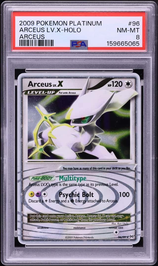 2009 Pokemon Platinum Holo Arceus Lv.X #96 PSA 8 NM-MT